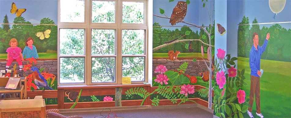 childrens room mural