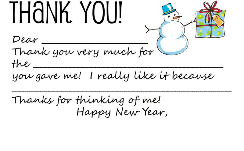 Free Template For A Thank You Card