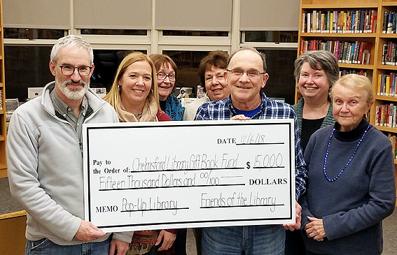 The Friends of the Library donate $15,000 to the 2018 Impact Fund