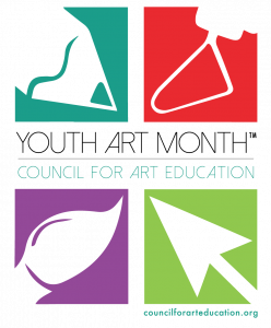 Youth Art Month logo