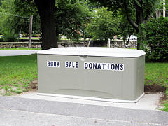 Book Sale Donation box